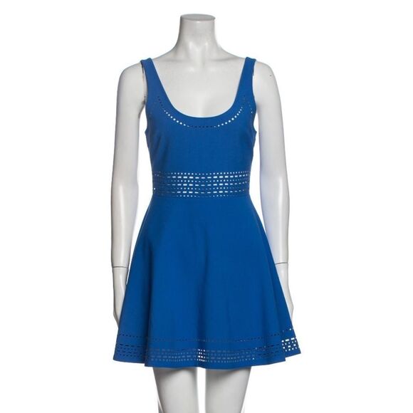 Parker Blue Mini Dress With Cutouts Small - Picture 1 of 7